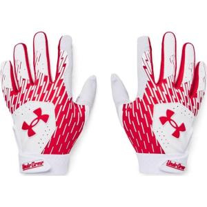 imageUnder Armour Boys Clean Up T Ball Gloves101 White  Red  Red