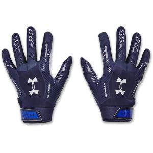 imageUnder Armour Boys F9 Nitro Football Gloves410 Midnight Navy  Cobalt Legacy  Metallic Silver