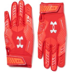 imageUnder Armour Boys F9 Nitro Football Gloves600 Red  Beta  Metallic Silver