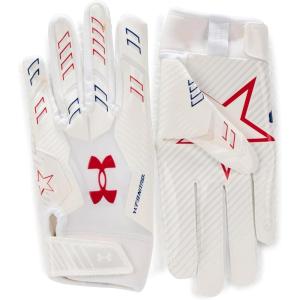 imageUnder Armour Boys F9 Novelty Football Gloves104 White  Royal  Red