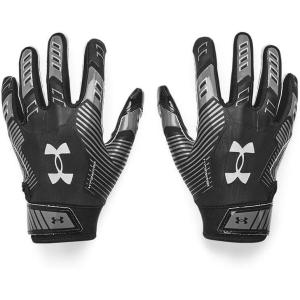imageUnder Armour Boys Pee Wee F9 Football Gloves001 Black  Castlerock  Metallic Silver