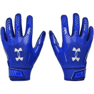 imageUnder Armour Boys Pee Wee F9 Football Gloves400 Royal  Capri  Metallic Silver