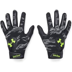 imageUnder Armour Boys Standard Youth Clean Up Baseball Gloves001 Black  Mod Gray  Lime Surge