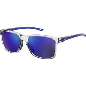 imageUnder Armour Boys Ua Hustle Jr Rectangular SunglassesCrystal ClearBlue