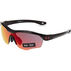 imageUnder Armour Boys Ua Yard Pro Jr Shield SunglassesBlack RedInfrared Multilayer