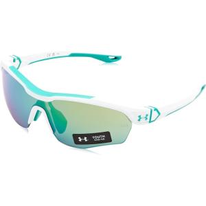 imageUnder Armour Boys Ua Yard Pro Jr Shield SunglassesWhite GreenGreen Multilayer