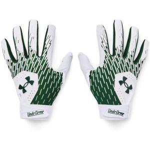imageUnder Armour Boys Youth Clean Up Baseball Gloves101 White  Forest Green  Forest Green