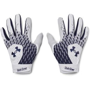 imageUnder Armour Boys Youth Clean Up Baseball Gloves103 White  Midnight Navy  Midnight Navy