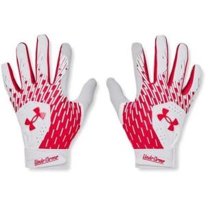imageUnder Armour Boys Youth Clean Up Baseball Gloves105 White  Red  Red
