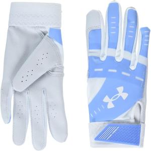 imageUnder Armour Girls Radar Softball Gloves103 White  Carolina Blue  White