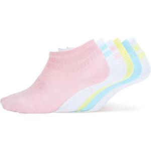 imageUnder Armour Kids Youth Essential Quarter Socks 6 Pack647 Prime Pink  Sonic Yellow  Prime Pink