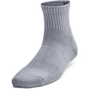 imageUnder Armour Kids Youth Training Cotton Quarter Socks 6 Pairs035 Steel  White  Black