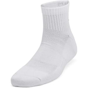 imageUnder Armour Kids Youth Training Cotton Quarter Socks 6 Pairs100 White  White  Black