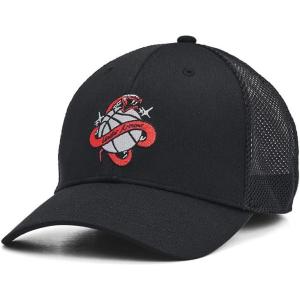 imageUnder Armour Mens Blitzing Trucker Hat002 Black  Black  Red