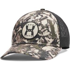 imageUnder Armour Mens Blitzing Trucker Hat290 Desert Sand  Black  Black