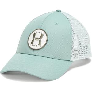 imageUnder Armour Mens Blitzing Trucker Hat348 Silica Green   Stone