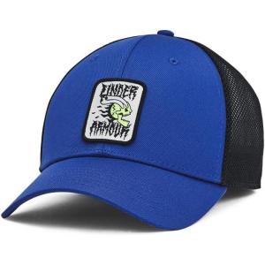 imageUnder Armour Mens Blitzing Trucker Hat432 Tech Blue   Black