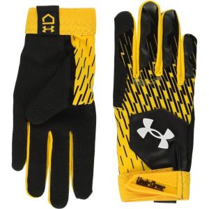 imageUnder Armour Mens Clean Up Baseball Gloves005 Black  Steeltown Gold  White