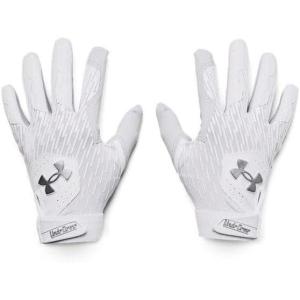 imageUnder Armour Mens Clean Up Baseball Gloves100 White  Metallic Silver  Metallic Silver