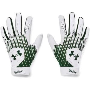 imageUnder Armour Mens Clean Up Baseball Gloves101 White  Forest Green  Forest Green