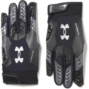 imageUnder Armour Mens F9 Nitro Football Gloves001 Black  Castlerock  Metallic Silver