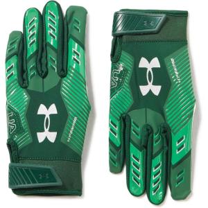 imageUnder Armour Mens F9 Nitro Football Gloves301 Forest Green  Team Kelly Green  Metallic Silver