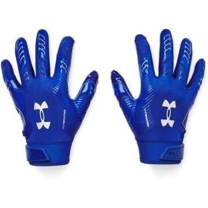 imageUnder Armour Mens F9 Nitro Football Gloves400 Royal  Capri  Metallic Silver