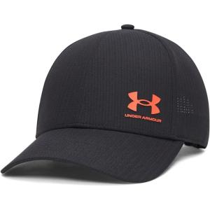 imageUnder Armour Mens Isochill ArmourVent Adjustable Hat003 Black   Venom Red