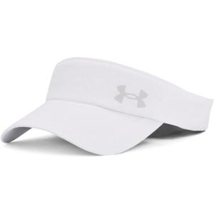 imageUnder Armour Mens Isochill Launch Run Visor100 White  White  Reflective