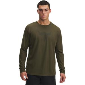 imageUnder Armour Mens Project Rock Brahma Bull Long Sleeve308 Expedition Green   Black