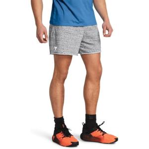 imageUnder Armour Mens Project Rock Terry Shorts011 Mod Gray Medium Heather   White