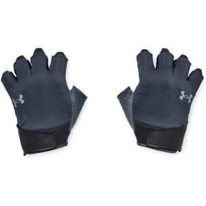 imageUnder Armour Mens Training Half Finger Gloves044 Downpour Gray  Black  Harbor Blue