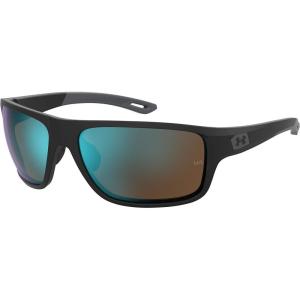 imageUnder Armour Mens UA Battle Rectangular SunglassesMatte Black BlueBlue Multi