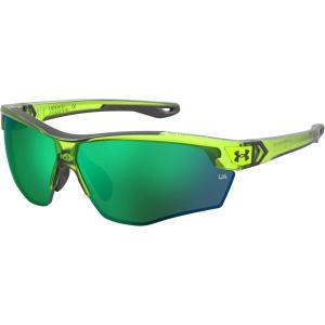 imageUnder Armour boys Ua Yard Dual Jr Wrap SunglassesCrystal GreenGreen Multilayer