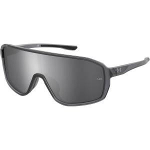 imageUnder Armour mens Mens GamedayG Shield Sunglasses Shield SunglassesMatte Transparent Gray