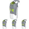 imageUnder Armour 32 oz Insulated Water Bottles  Sports Water Jug with Handle Fence Hook Leak Resistant for Baseball Football ampamp More 32 oz Water Bottles Sports Water Bottle InsulatedWhiteSteel
