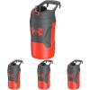 imageUnder Armour 32 oz Insulated Water Bottles  Sports Water Jug with Handle Fence Hook Leak Resistant for Baseball Football ampamp More 32 oz Water Bottles Sports Water Bottle InsulatedDark OrangePitch Grey