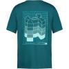 imageUnder Armour Boys Outdoor Short Sleeve TShirt CrewneckHydro Teal Topo Stack