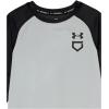imageUnder Armour Boys Utility 34 Performance Shirt011 Mod Gray Full Heather  Black  Black