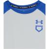 imageUnder Armour Boys Utility 34 Performance Shirt012 Mod Gray Full Heather  Royal  Royal