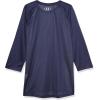 imageUnder Armour Boys Utility 34 Performance Shirt014 Mod Gray Full Heather  Midnight Navy  Midnight Navy
