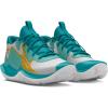 imageUnder Armour Kids Grade School Jet 23 Basketball Shoe103 Distant GrayCircuit TealMetallic Gold