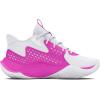imageUnder Armour Kids Grade School Jet 23 Basketball Shoe106 WhiteVivid MagentaMetallic Gold