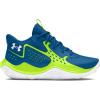 imageUnder Armour Kids Grade School Jet 23 Basketball Shoe401 Photon BlueHighvis YellowWhite