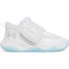 imageUnder Armour Kids Grade School Zone Basketball 2 Shoe104 WhiteWhiteMetallic Silver