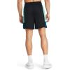 imageUnder Armour Mens Baseline Basketball Shorts002 Black  Radial Turquoise  Radial Turquoise