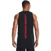 imageUnder Armour Mens Baseline Cotton Tank004 Black   Bolt Red