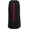imageUnder Armour Mens Baseline Cotton Tank004 Black   Bolt Red