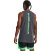 imageUnder Armour Mens Baseline Cotton Tank014 Pitch Gray   Green Screen