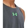 imageUnder Armour Mens Baseline Cotton Tank014 Pitch Gray   Green Screen